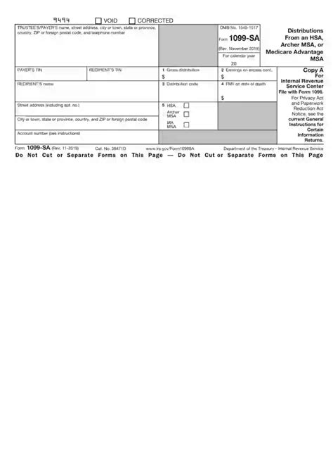 1099-sa box 1 gross distribution|irs form 1099 sa instructions.